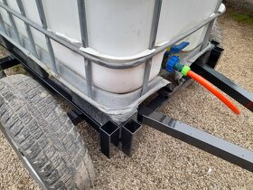 Vozík na vodu. 600l nebo 1000l s plovákem - 5