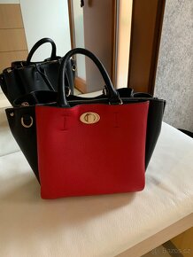Červeno černá kabelka do ruky - 5