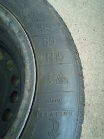 Plechové disky + pneu Octavia2 5x112 R15 - 5