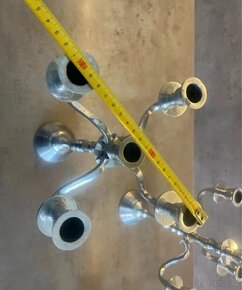 3x stříbrný svícen - 5