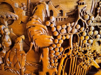 2 Krásne Čínske drevené obrazy - 5