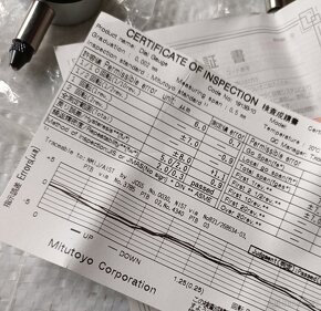 Úchylkoměr Mitutoyo 0,5/0,002 1913B-10 / doklad - 5