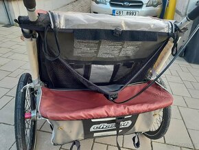 Chariot CX2 červený (pro 2 děti) včetně 2 setů - 5