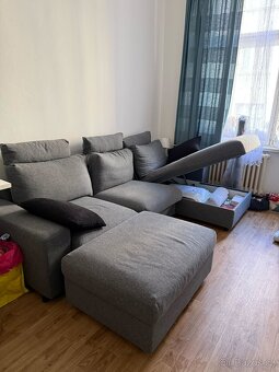 Pohovka/Gauč s lenoškou, matrací a úložným prostorem - 5