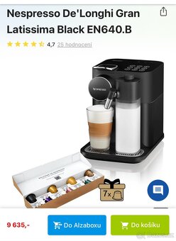 Kávovar Nespresso De’Longhi Gran Lattissima včetně kapslí a - 5