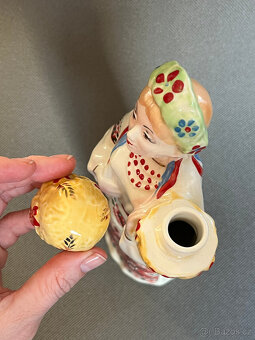 Figurální porcelánová karafa 700ml, Ukrajina - 5