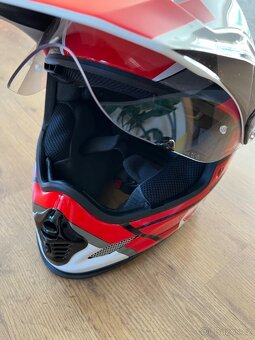 přilba/helma červená HONDA Arai Tour-X4, S, NOVÁ - 5