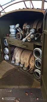 Hasičská stříkačka ,historická autentická sestava. - 5