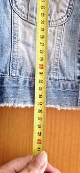 Riflová dívčí bunda 3-5 roků, 104-110 cm, EXIT - 5