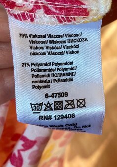 Nové květinové bílo-růžové maxi šaty (vel. 38/40) - 5