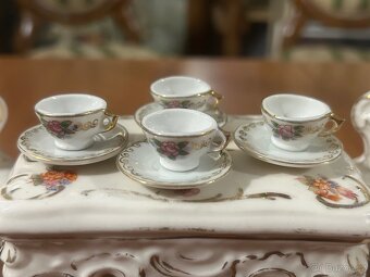 Sběratelský porcelánový miniatur set – ručně malovaný - 5