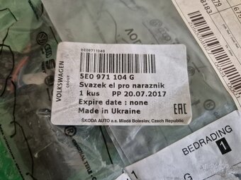 Škoda Octavia III svazek elektrické instalace - 5