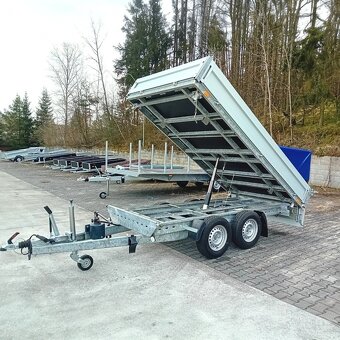 3-stranná hydraulická sklopka 2700Kg, 3,30mx1,76,ALU bočnice - 5