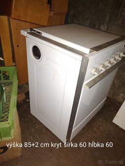 Plynový sporák kombinovaný s kamny - 5