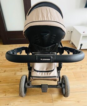 Kočárek 2v1 Junama Saphire powder beige - 5