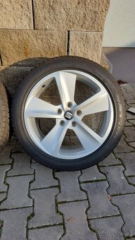 Alu kola 5x112 r17 Seat FR  originá Cupra zimní pneu - 5