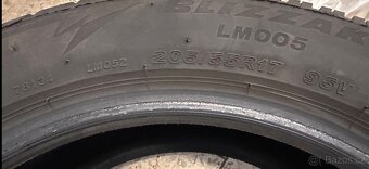 205/55/17 zimní pneu Bridgestone - 5