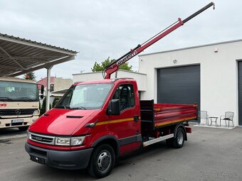 IVECO DAILY TŘÍSTRANNÝ SKLÁPĚČ + HYDRAULICKÁ RUKA do 3,5 - 5