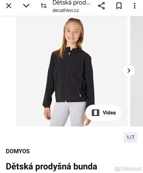 Dívčí sportovní bundička/mikina s kapucí, vel. 12-13 let - 5