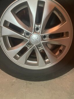 Prodám ALU kola + PNEU R16. Mitsubishi ASX - 5