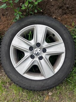 Plechové disky 5x112 originál vw + poklice - 5