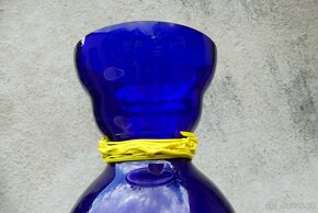 Skleněná autorská váza Rony Plesl, signovaná - 5