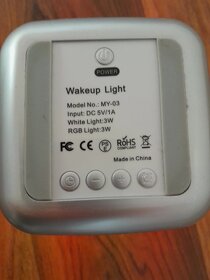 Wake up světelný budík, rozednívající lampa - 5