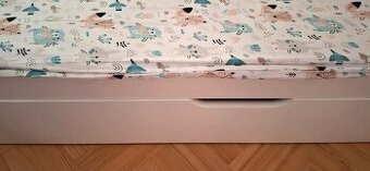Krásná POSTEL s úložným prostorem, roštem a matrací 90 x 200 - 5