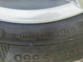5x100 15 5,5J ET40 orig.VW alu kola vĉ. zim. Continental 7-7 - 5