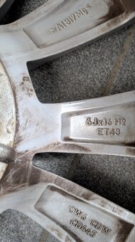 ALU (hliníková) kola Škoda Castor 6Jx16 ET43 5x112 - 5
