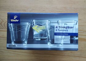 4x či 8x či 12x sklenice + dřevěný podtácek, super luxusní - 5