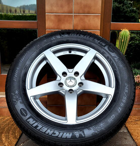 zimné alu R17 5x112 Mercedes S, + pneu Michelin 245/55, 0 km - 5