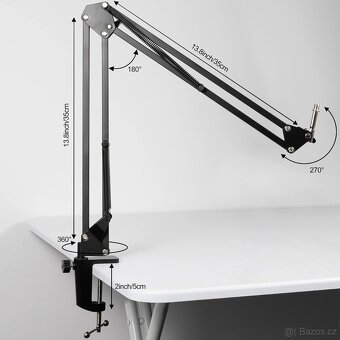 Mikrofon Kalawen CM-1 černý + stativ - 5