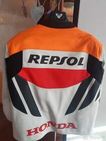 Prodám zánovní moto bundu Repsol psi hubik - 5