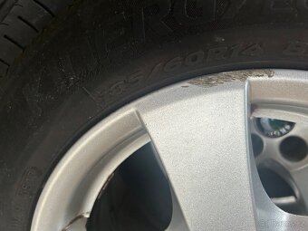 Alu kola 14” Škoda a letni pneu 185/60/R14 - 5
