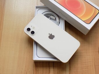 APPLE iPhone 12 128GB White - ZÁRUKA - TOP STAV - 5