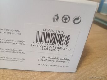 Skoda octavia IV rs abrex 1:43 - 5