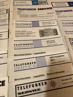 TELEFUNKEN HIFI originální servisní schéma a manuály 65ks - 5