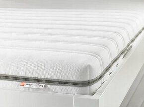 Ikea Brimnes postel bílá  rošty matrace čelo - 5