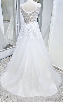 XS-M NOVÉ KRAJKOVÉ svatební šaty GRACE - 5