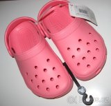 CROCS CAYMAN CLASSIC PINK 1 3 a 2 4- naše 32/33 a 33/34 - 5