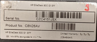 HP EliteDesk 800 G1, i5-4570, 16GB, HDD 1TB, W10#3 - 5