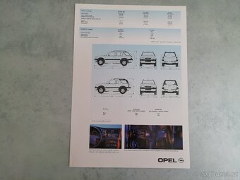 Opel Frontera -prospekty a ceníky 2001 a 98 -doprava v ceně - 5