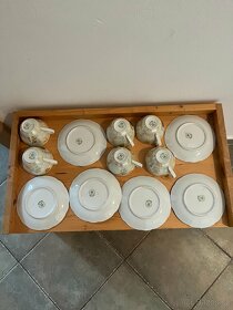 STARÝ PORCELÁN KAHLA MADE IN GDR - HRNEČEK S PODŠÁLKEM - 5