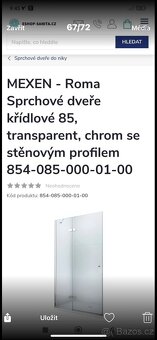 Sprchový kout skleněné dveře - 5
