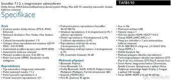 Philips FB1 Soundbar 7.1.2. s integrovaným subwooferem - 5