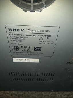 Prodám hifi věž UHER Compact1500CDC - 5