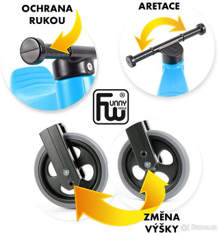 Funny Wheels New Sport 2v1 - červené - 5