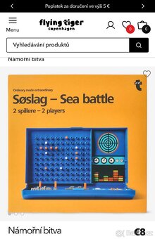 Klasická společenská hra lodě - námořní bitva Tiger - 5