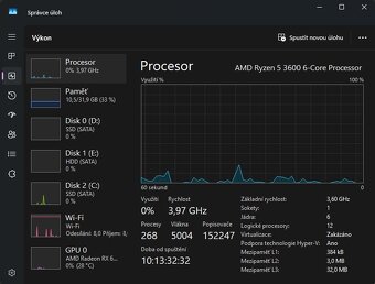🔥 Výkonný herní PC – Ryzen 5 / RX 6500 XT / 32 GB RAM / 2x - 5